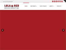 Tablet Screenshot of lolareddesign.com